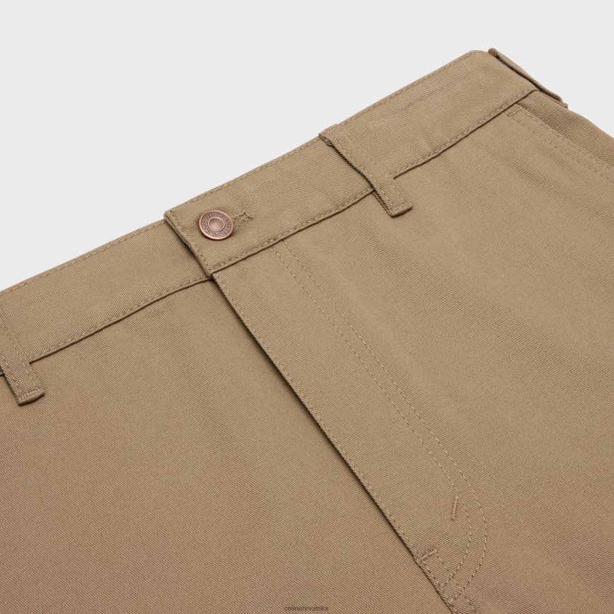 CELINE muškarci ravne hlače chinos od kepera sirovo pranje odjeća 3WE2E2010