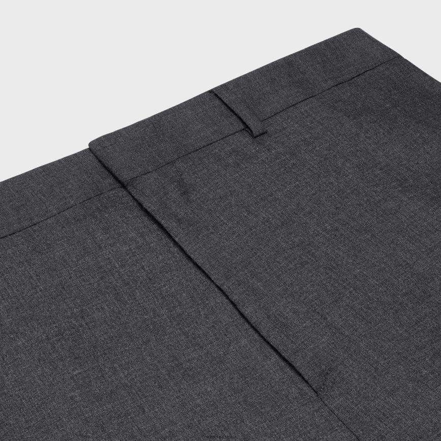 CELINE muškarci ravne hlače od tkanine od kašmira antracit odjeća 3WE2E1892