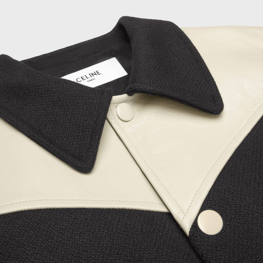 CELINE muškarci jack teddy jakna od pancirne vune crno odjeća 3WE2E1834