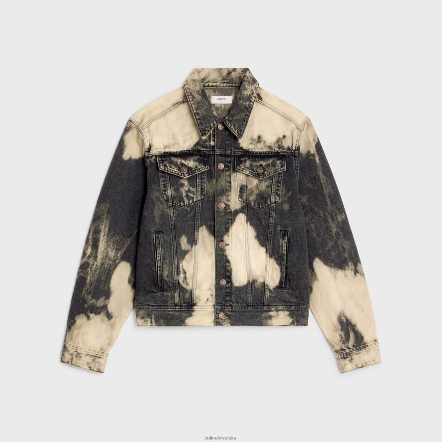 CELINE muškarci kamionska jakna u obliku slova V od trapera harris oprati odjeća 3WE2E1990