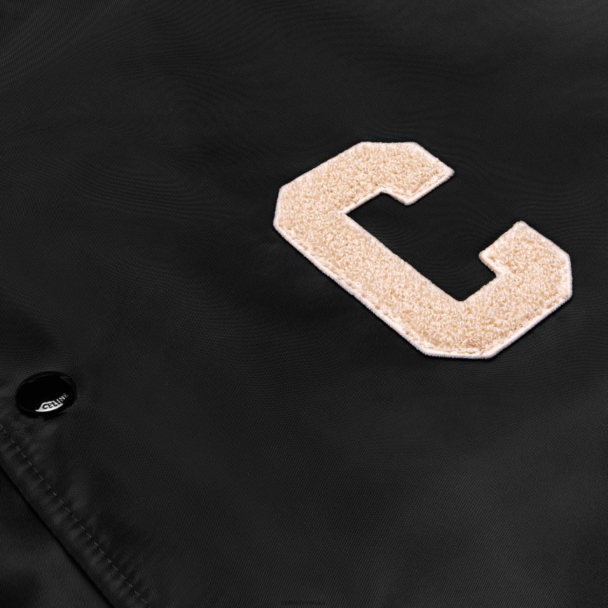 CELINE muškarci prevelika teddy jakna s kapuljačom od najlona crno odjeća 3WE2E1853