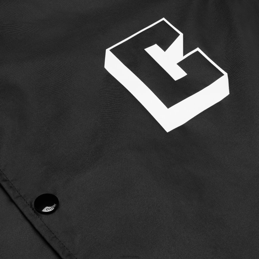 CELINE muškarci trenerska jakna od laganog najlona crno odjeća 3WE2E1849