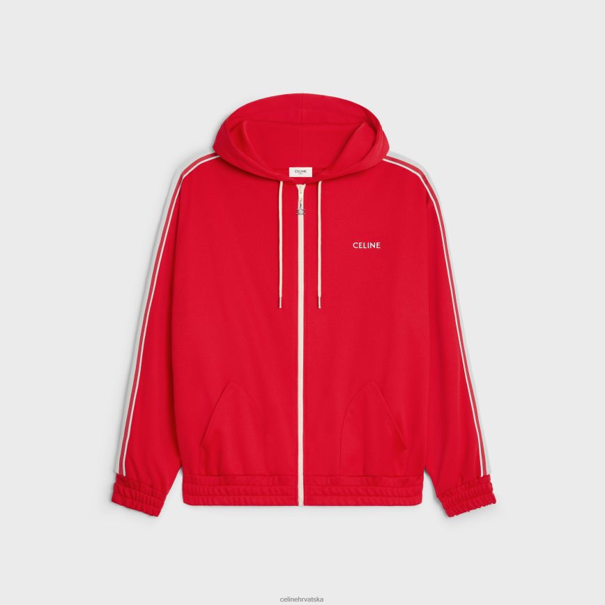 CELINE muškarci trenirka u dresu s duplim licem crveno/bijelo odjeća 3WE2E1953