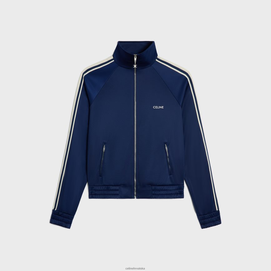 CELINE muškarci trenirka u vintage dvostrukom dresu tamnoplava/bijela odjeća 3WE2E1808