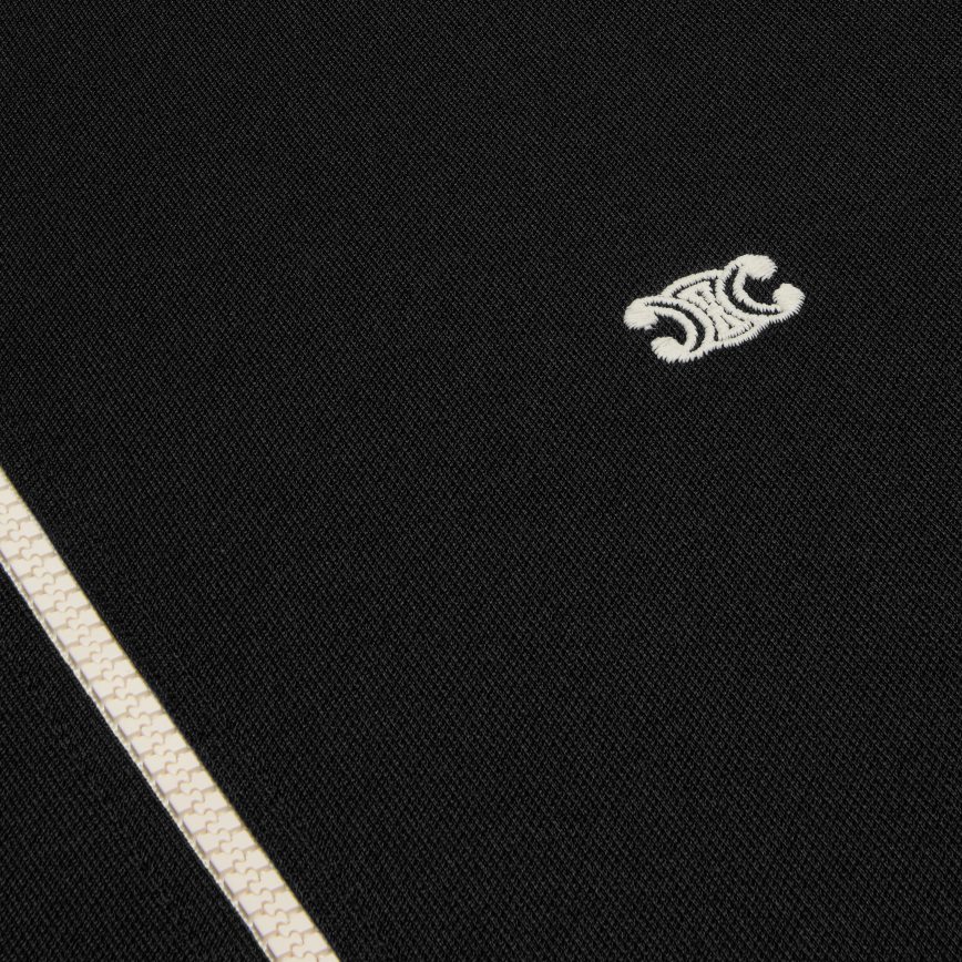 CELINE muškarci triomphe teddy jakna u dresu s dva lica crno bijeli odjeća 3WE2E1848