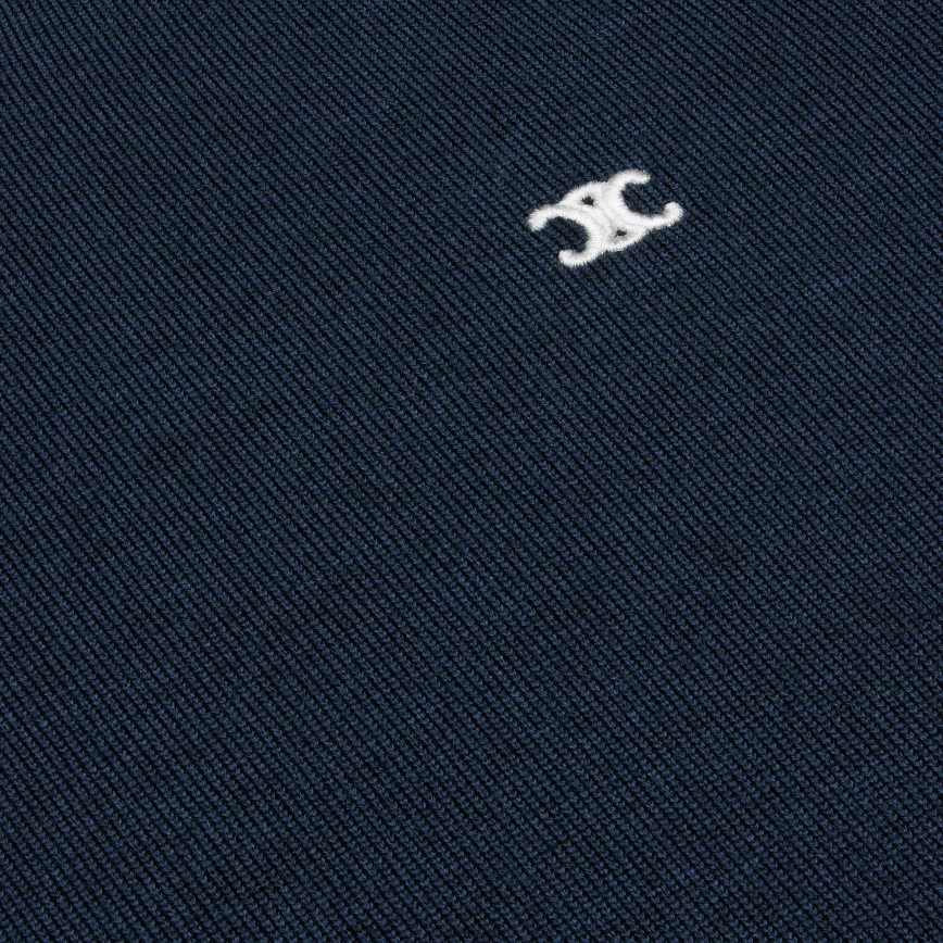 CELINE muškarci triomphe vuneni pulover s okruglim izrezom mornarica odjeća 3WE2E1964