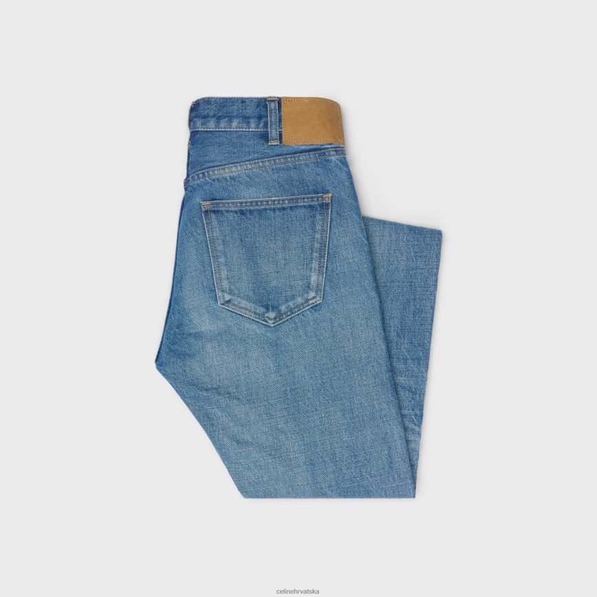 CELINE muškarci lou traperice u traperu vintage union pranje odjeća 3WE2E1999