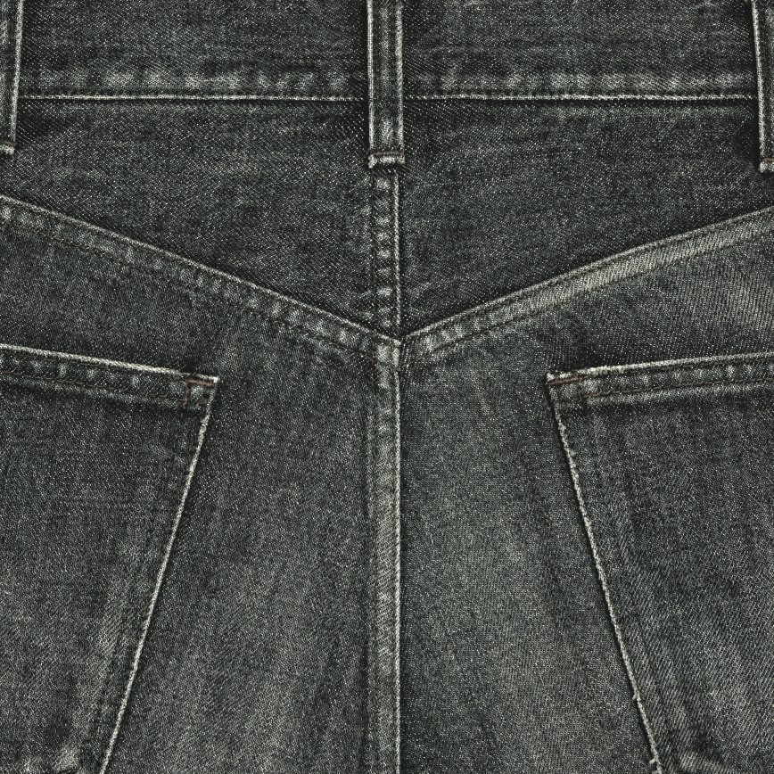 CELINE muškarci wesley traperice u traperu ispiranje crnim ledom odjeća 3WE2E1992