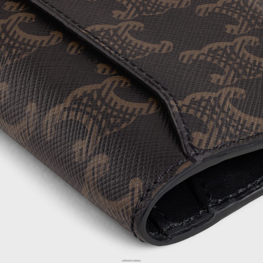 CELINE muškarci okomiti držač kartice u triomphe platnu crno pribor 3WE2E2117