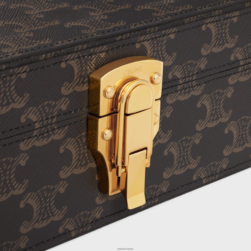 CELINE muškarci dopisnica u triomphe platnu crno/tan pribor 3WE2E1636