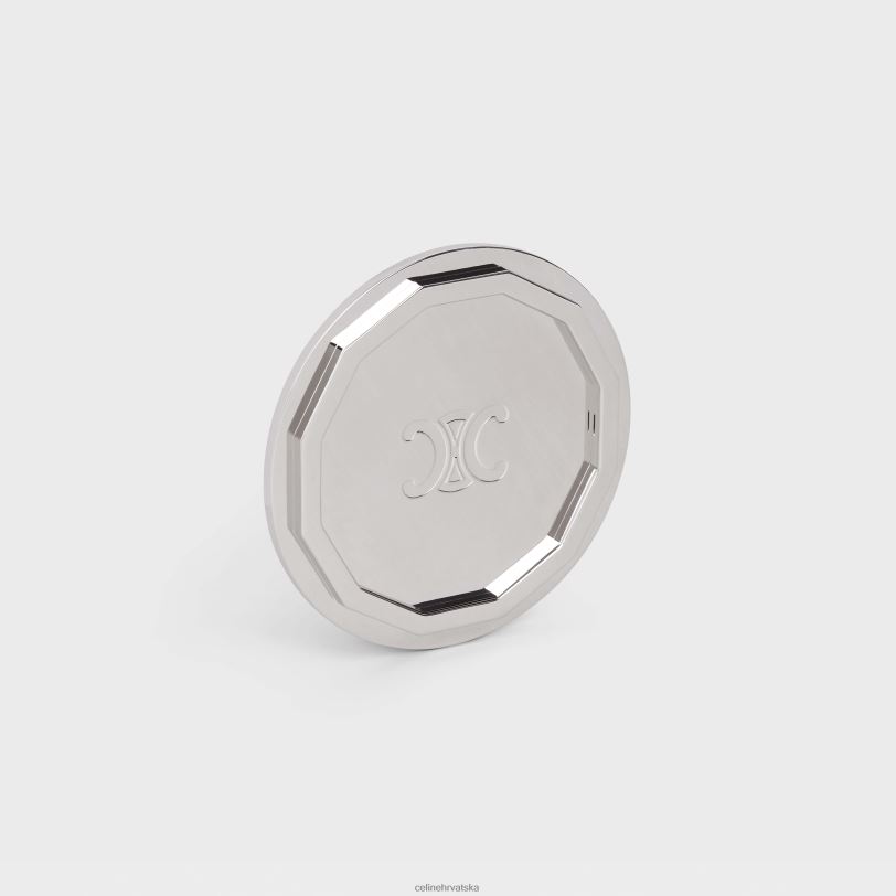 CELINE muškarci čelični stalak za svijeće 3WED61508 pribor srebro