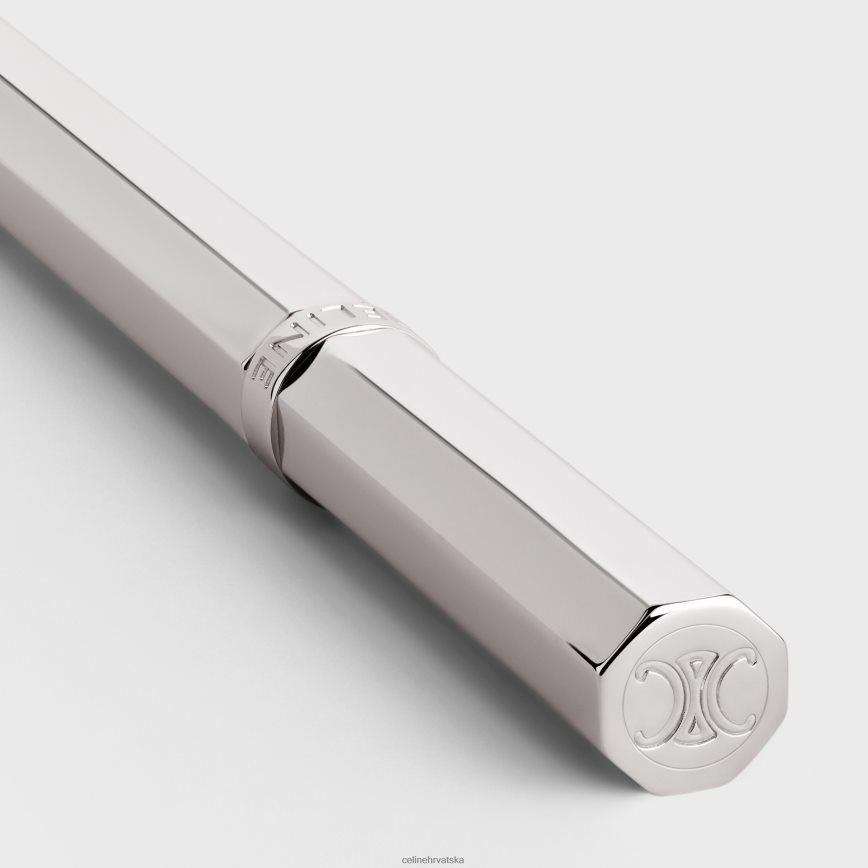 CELINE muškarci kemijska olovka od mesinga srebro pribor 3WE2E1646