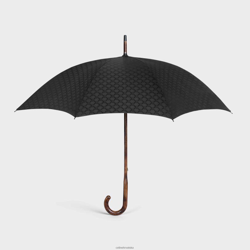 CELINE muškarci kišobran u triomphe jacquard tekstilu 3WED61543 pribor crno