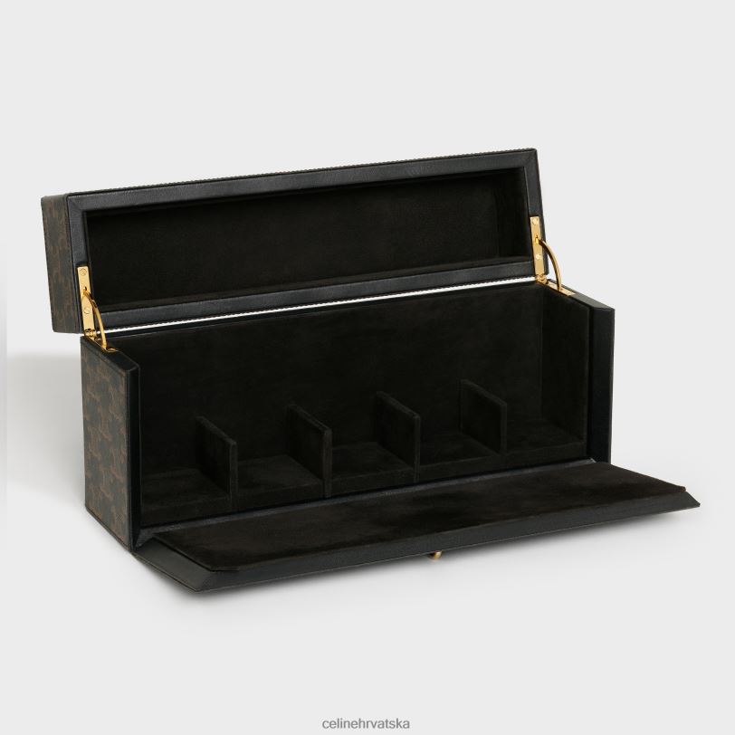 CELINE muškarci kutija 5 parfema 3,4 fl.oz u triomphe platnu i prirodnoj telećoj koži 3WED61469 pribor preplanuli ten