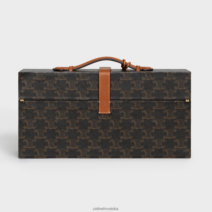 CELINE muškarci kutija 5 parfema 3,4 fl.oz u triomphe platnu i prirodnoj telećoj koži 3WED61469 pribor preplanuli ten