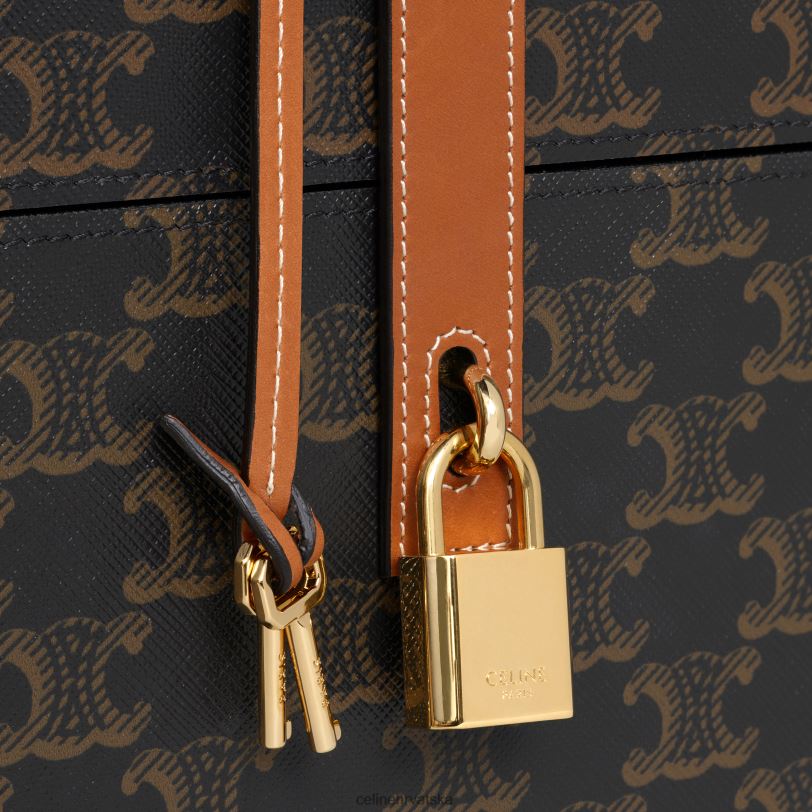 CELINE muškarci kutija 5 parfema 3,4 fl.oz u triomphe platnu i prirodnoj telećoj koži 3WED61469 pribor preplanuli ten