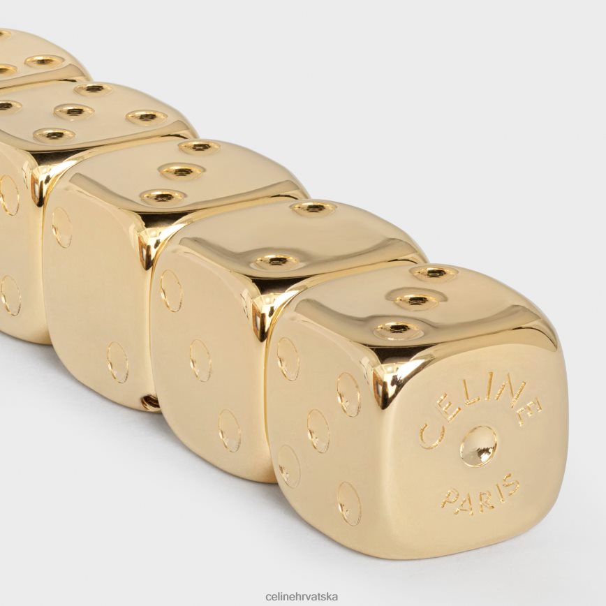CELINE muškarci kutija za kocke od prirodne teleće kože preplanuli ten pribor 3WE2E1675