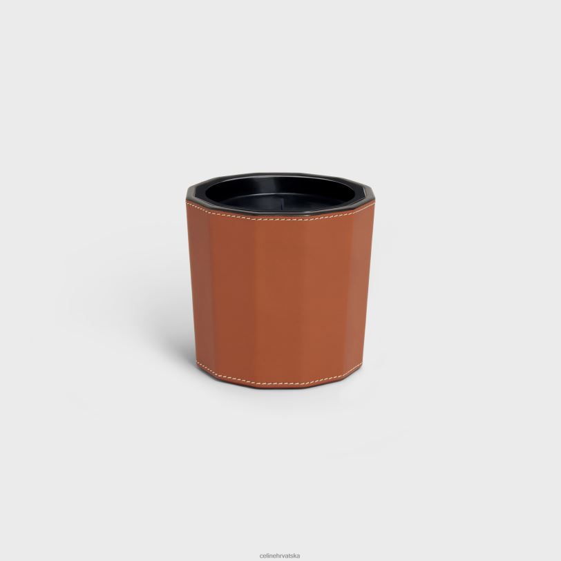 CELINE muškarci kutija za svijeće od glatke teleće kože 3WED61522 pribor preplanuli ten