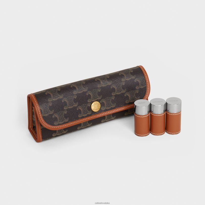 CELINE muškarci kutija za tablete u triomphe platnu 3WED61593 pribor preplanuli ten