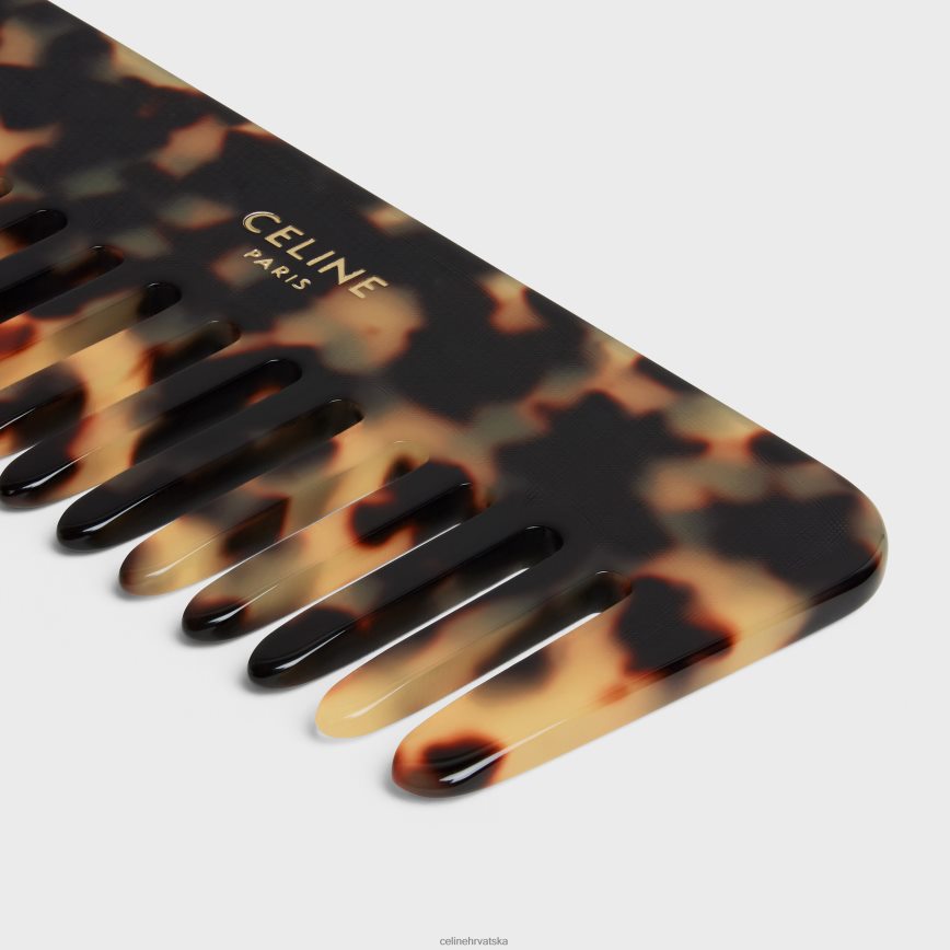 CELINE muškarci mali češalj za kosu u gušteru zelena glina pribor 3WE2E1612