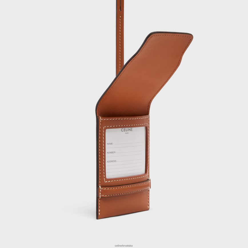 CELINE muškarci oznaka za prtljagu u janjećoj koži preplanuli ten pribor 3WE2E1634