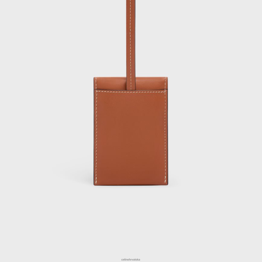 CELINE muškarci oznaka za prtljagu u janjećoj koži preplanuli ten pribor 3WE2E1634