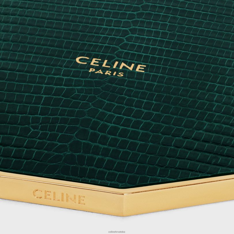 CELINE muškarci poklopac za svijeću od čelika i guštera 3WED61552 pribor amazonka