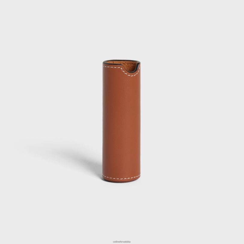 CELINE muškarci putna torbica od glatke teleće kože 3WED61453 pribor preplanuli ten