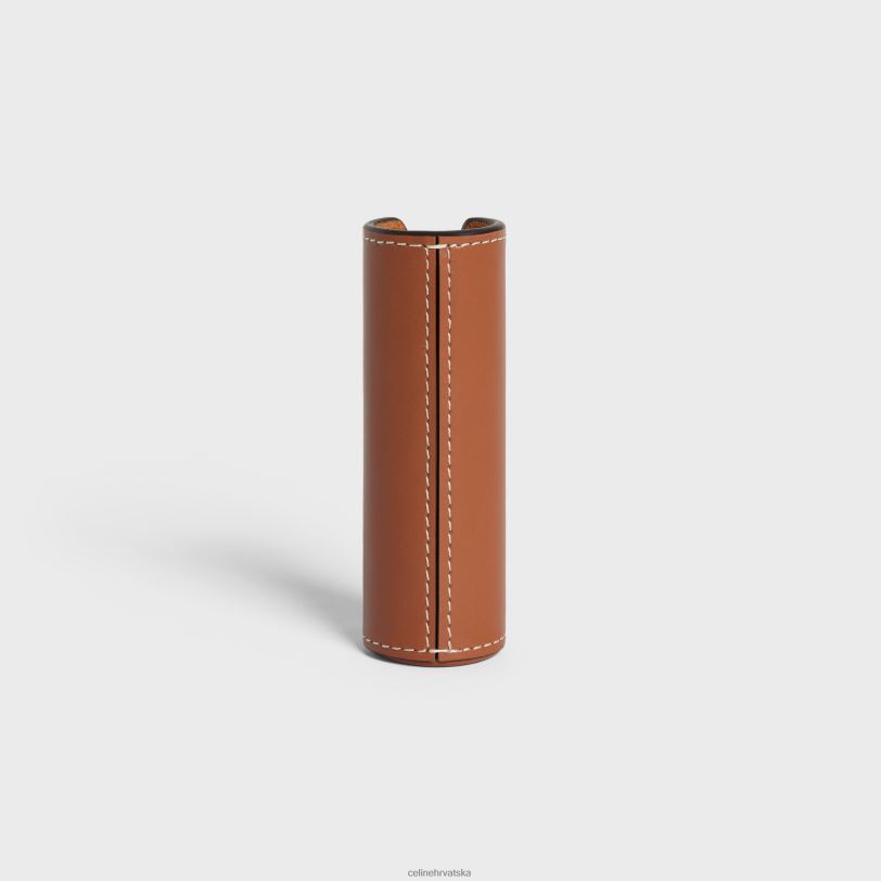 CELINE muškarci putna torbica od glatke teleće kože 3WED61453 pribor preplanuli ten