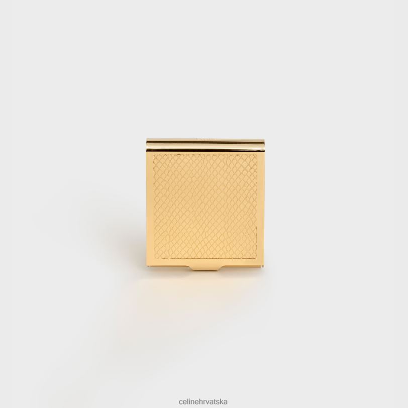 CELINE muškarci python gravirana kutija za šibice od mesinga 3WED61550 pribor zlato