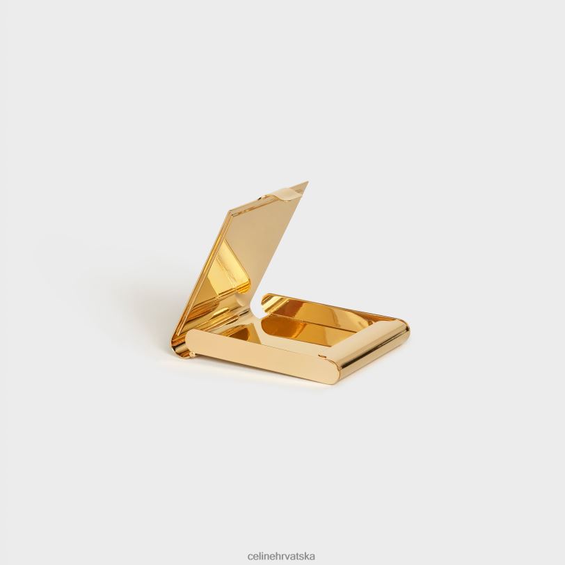 CELINE muškarci python gravirana kutija za šibice od mesinga 3WED61550 pribor zlato