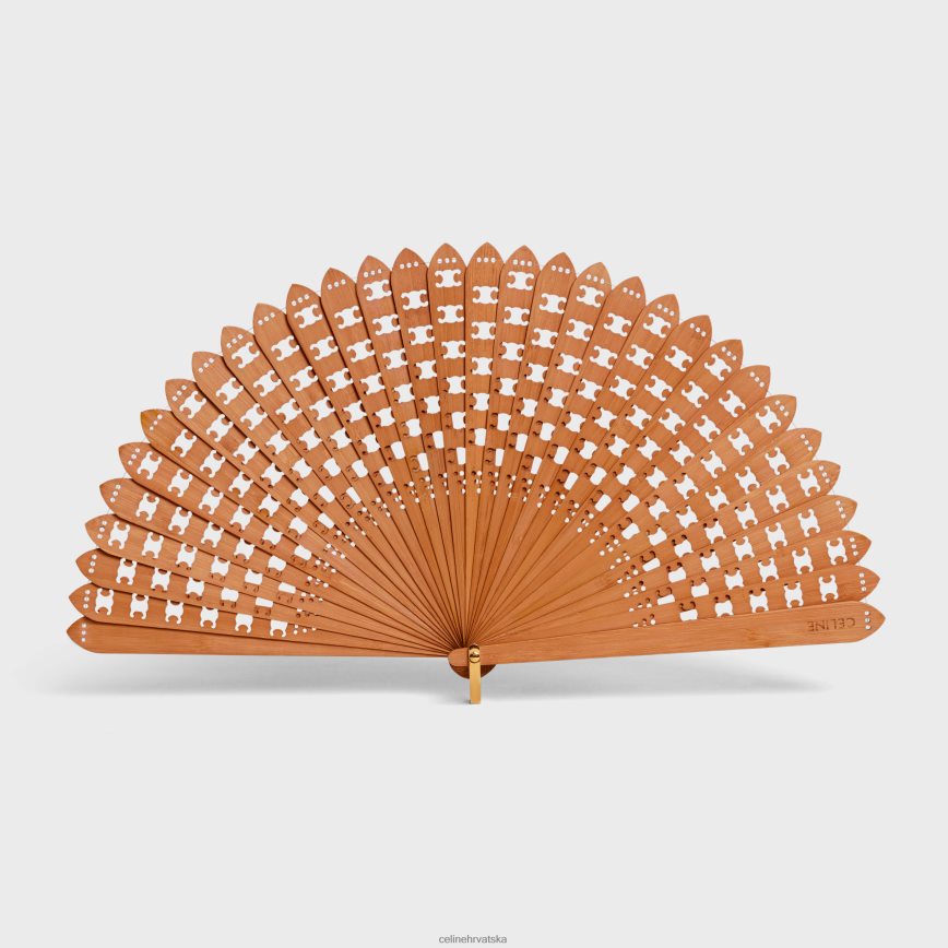 CELINE muškarci trijumfalna lepeza od bambusa prirodni pribor 3WE2E1694