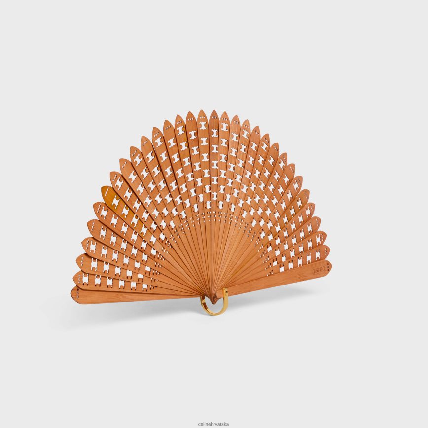 CELINE muškarci trijumfalna lepeza od bambusa prirodni pribor 3WE2E1694