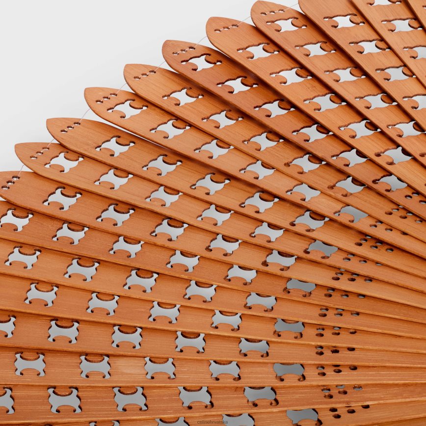 CELINE muškarci trijumfalna lepeza od bambusa prirodni pribor 3WE2E1694