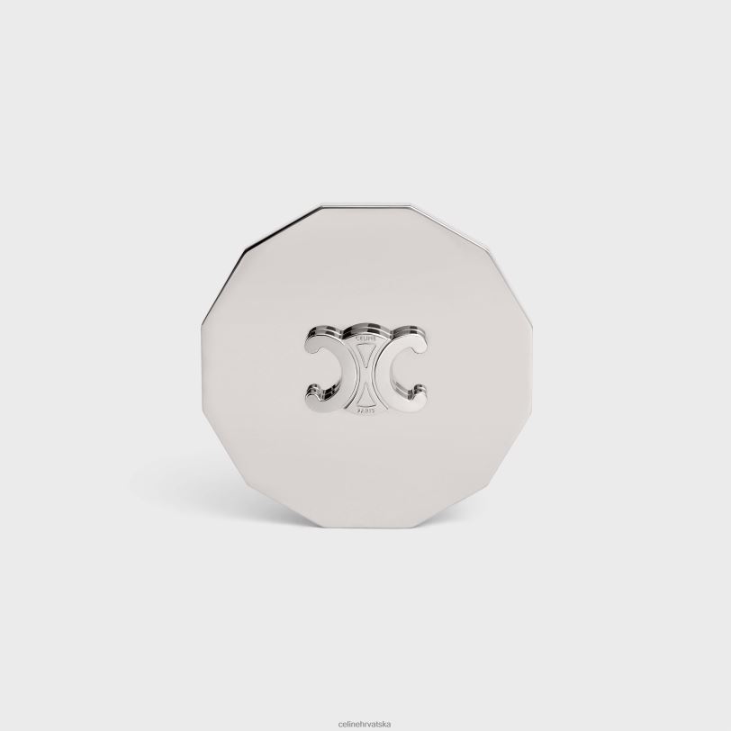 CELINE muškarci trijumfalni poklopac za svijeću od čelika 3WED61509 pribor srebro
