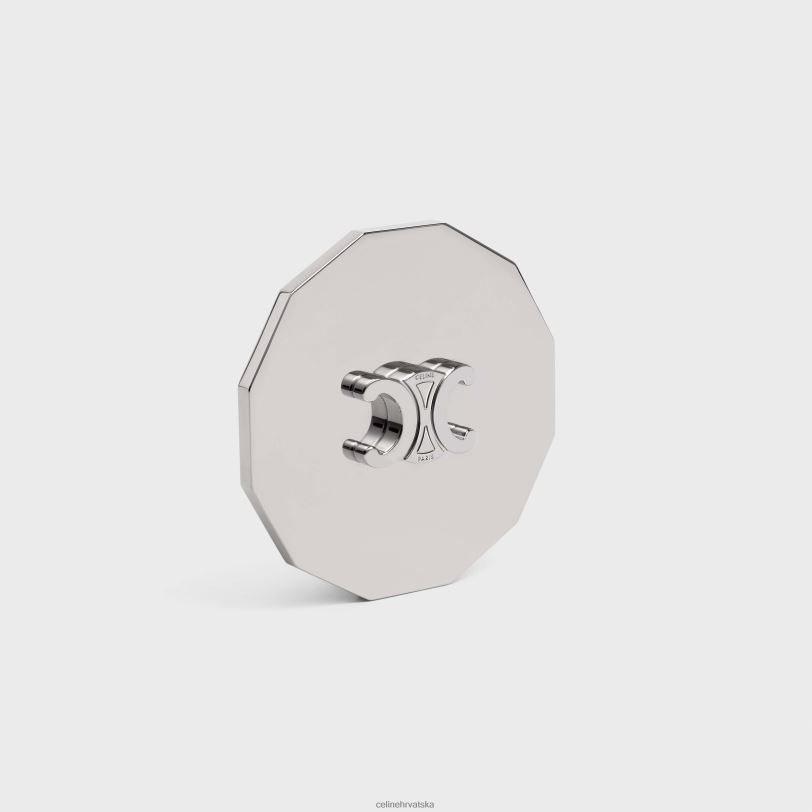 CELINE muškarci trijumfalni poklopac za svijeću od čelika 3WED61509 pribor srebro