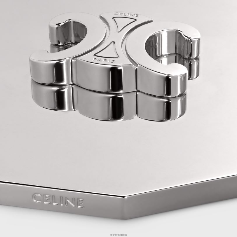 CELINE muškarci trijumfalni poklopac za svijeću od čelika 3WED61509 pribor srebro