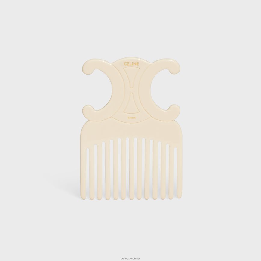 CELINE muškarci triomphe češalj za kosu u acetatu slonovača pribor 3WE2E1604
