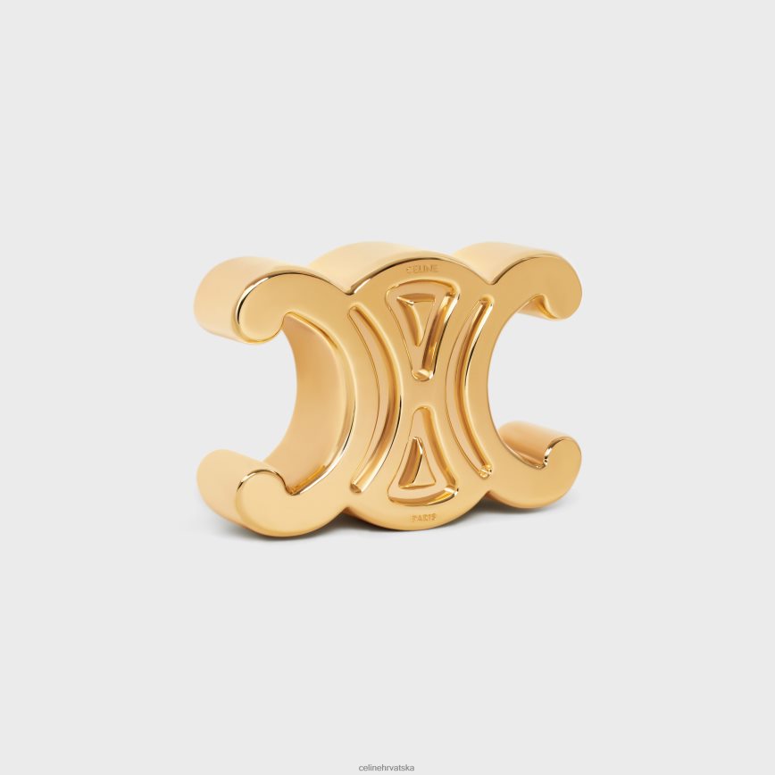 CELINE muškarci triomphe uteg za papir od čelika zlato pribor 3WE2E1651