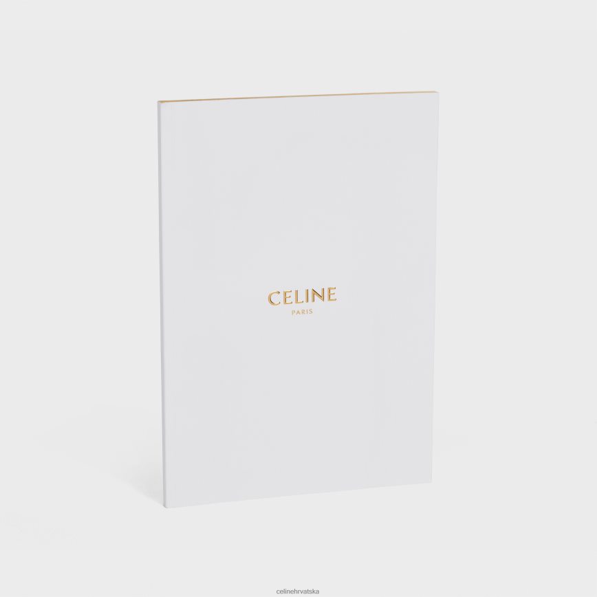 CELINE muškarci velika bilježnica u papiru bijela pribor 3WE2E1642