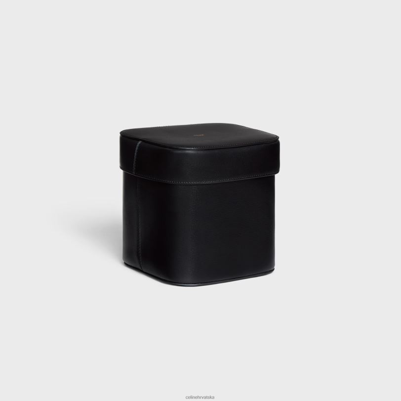 CELINE muškarci velika kutija od sjajne teleće kože 3WED61528 pribor crno