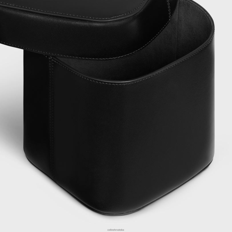 CELINE muškarci velika kutija od sjajne teleće kože 3WED61528 pribor crno