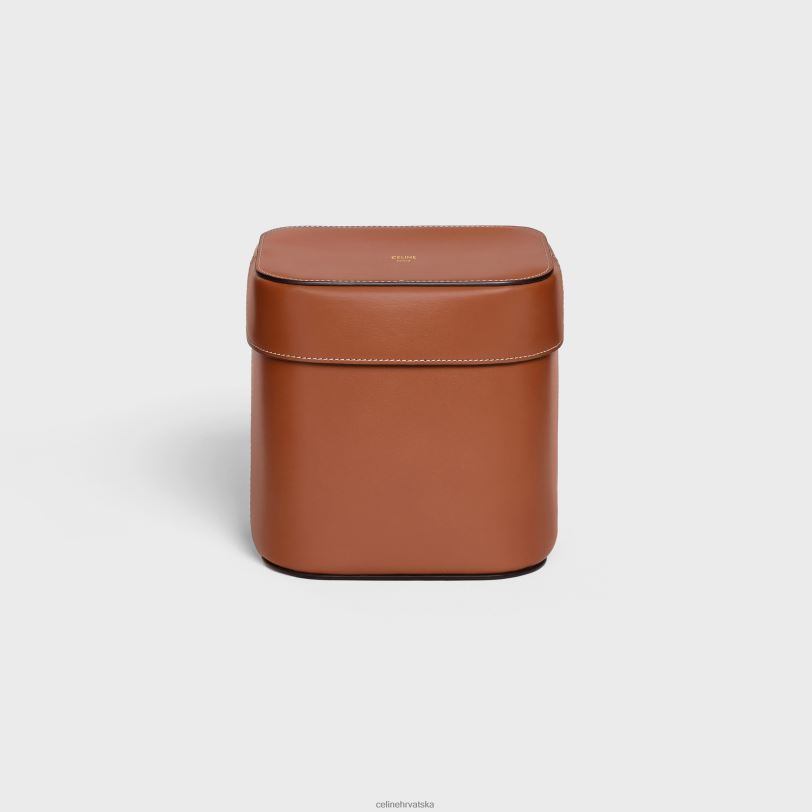 CELINE muškarci velika kutija od sjajne teleće kože 3WED61532 pribor preplanuli ten