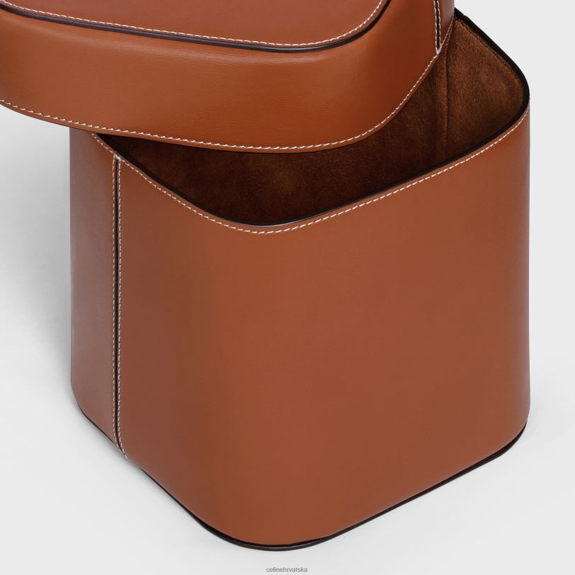 CELINE muškarci velika kutija od sjajne teleće kože 3WED61532 pribor preplanuli ten