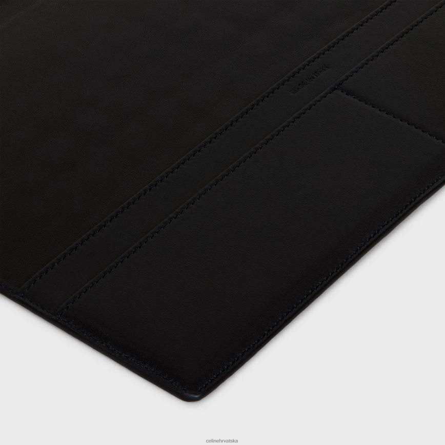 CELINE muškarci velike korice za bilježnicu u krokodil crno pribor 3WE2E1638