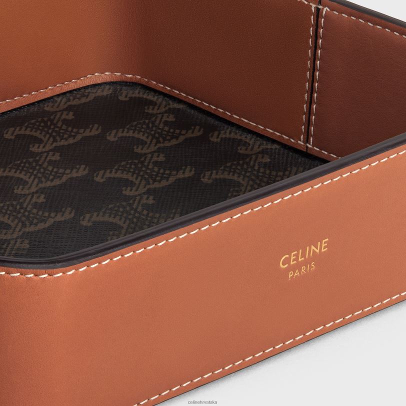 CELINE muškarci zdjelica za sitnice od triomphe platna i teleće kože 3WED61535 pribor preplanuli ten