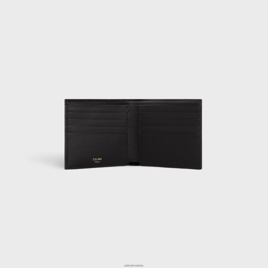 CELINE muškarci dvostruki novčanik od triomphe platna crno pribor 3WE2E2134