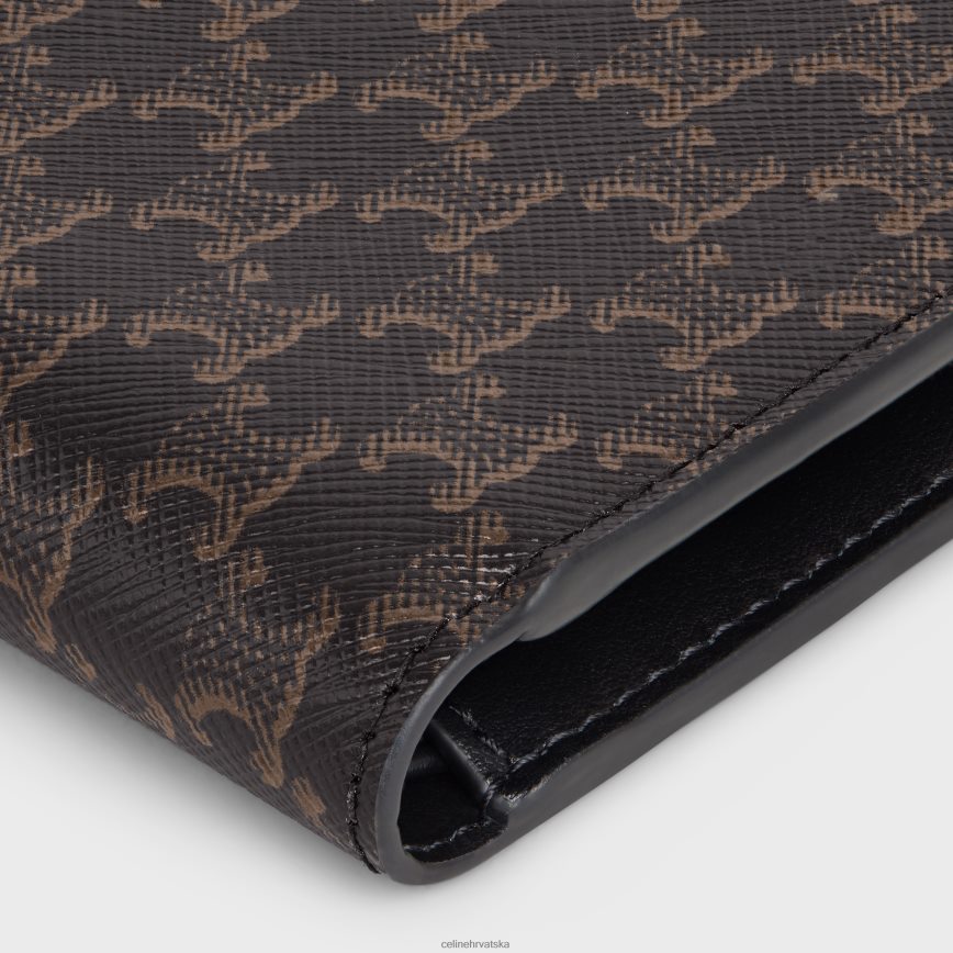 CELINE muškarci dvostruki novčanik od triomphe platna crno pribor 3WE2E2134