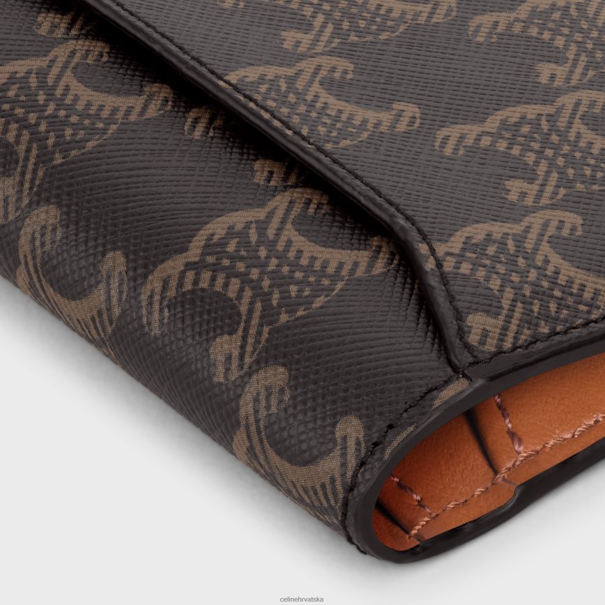 CELINE muškarci okomiti držač kartice u triomphe platnu preplanuli ten pribor 3WE2E2137