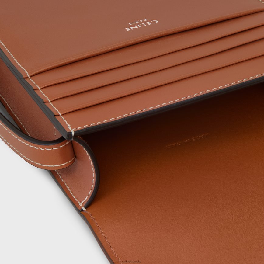 CELINE muškarci okomiti rukav od triomphe platna i teleće kože preplanuli ten pribor 3WE2E2145